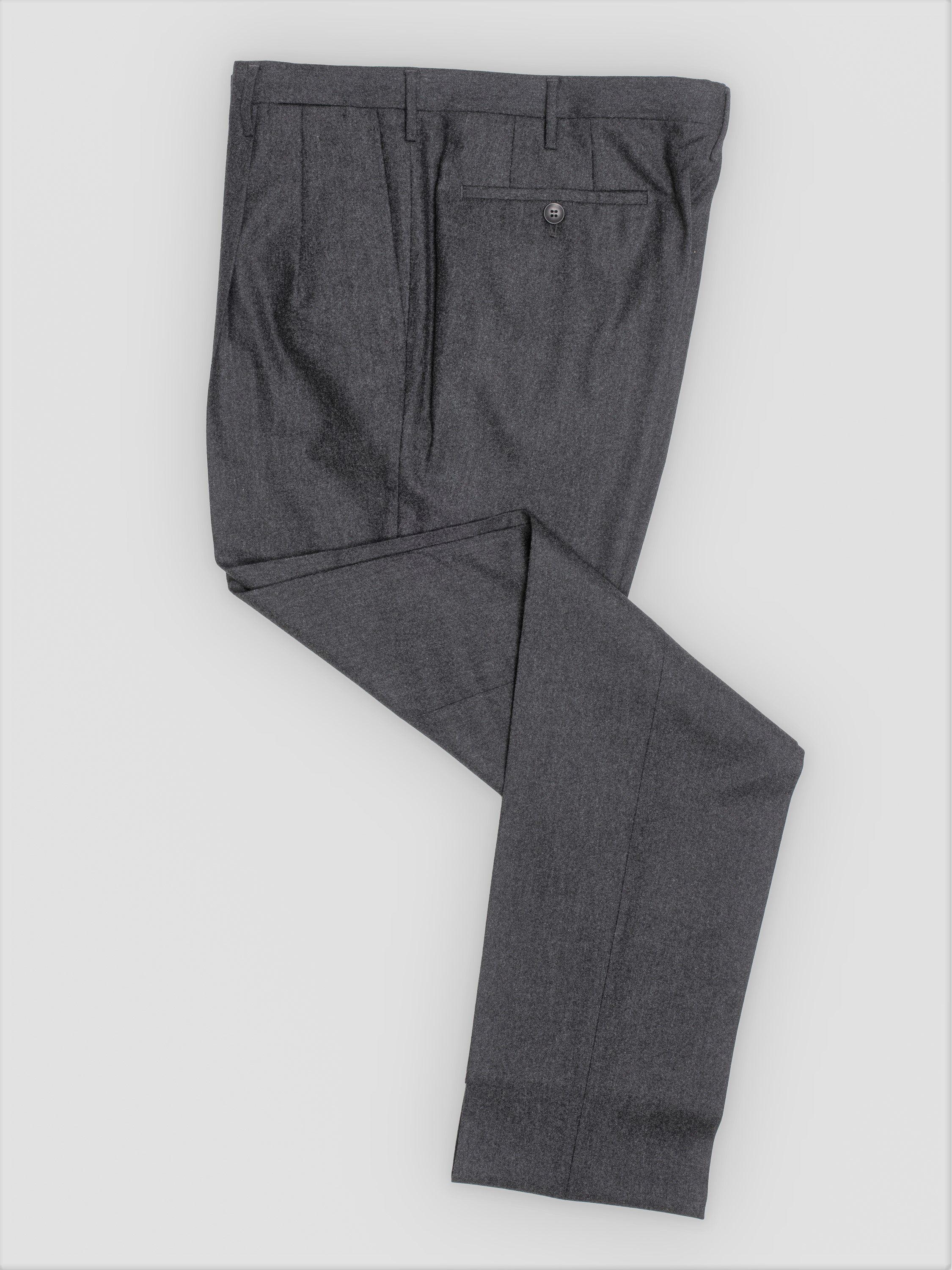 Grey flannel trousers-2pleats